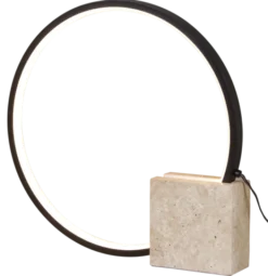 Lyon bordlampe 35cm sort