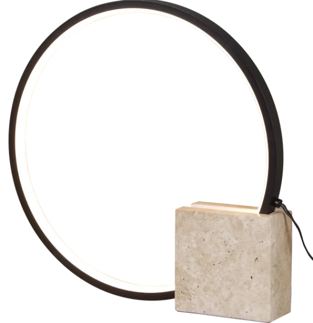 Lyon bordlampe 35cm sort