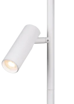 Lyra leselampe gulv 3lys 150cm hvit