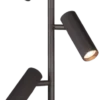 Lyra leselampe gulv 3lys 150cm sort