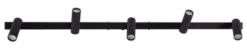 Lyra skinne 5lys 115cm sort