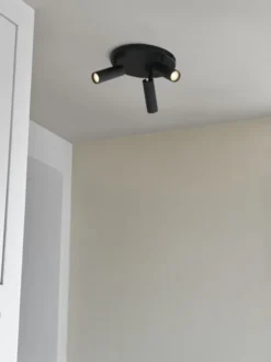 Lyra takspot 3lys 23cm sort