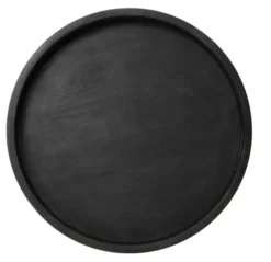 Lysfat i treverk 50cm sort