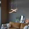 Manhatten LED taklampe 47cm sort