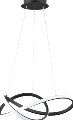 Manhatten LED taklampe 47cm sort
