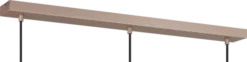 Maritza taklampe rekke 3lys 90cm champagne
