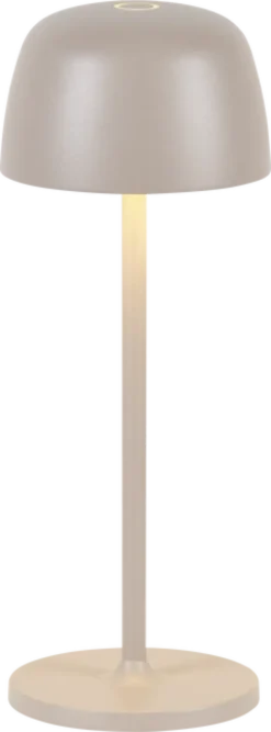 Mars LED oppladbar utelampe bord IP65 28cm beige