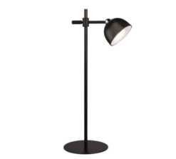 Maxima LED oppladbar skrivebordslampe 41cm sort