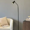 Mikes leselampe gulv 145cm sort