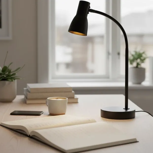 Mikes skrivebordslampe 42,5cm sort