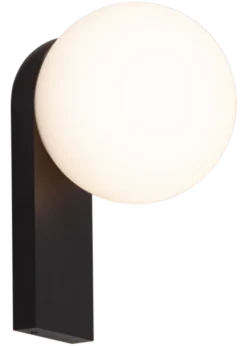 Milo vegg baderomslampe IP44 20cm sort