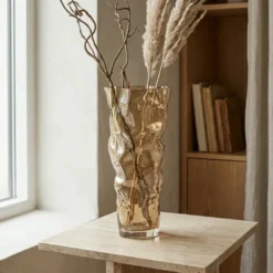 Mina vase 38,5cm brun