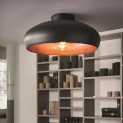 Mogano plafond taklampe 40cm sort