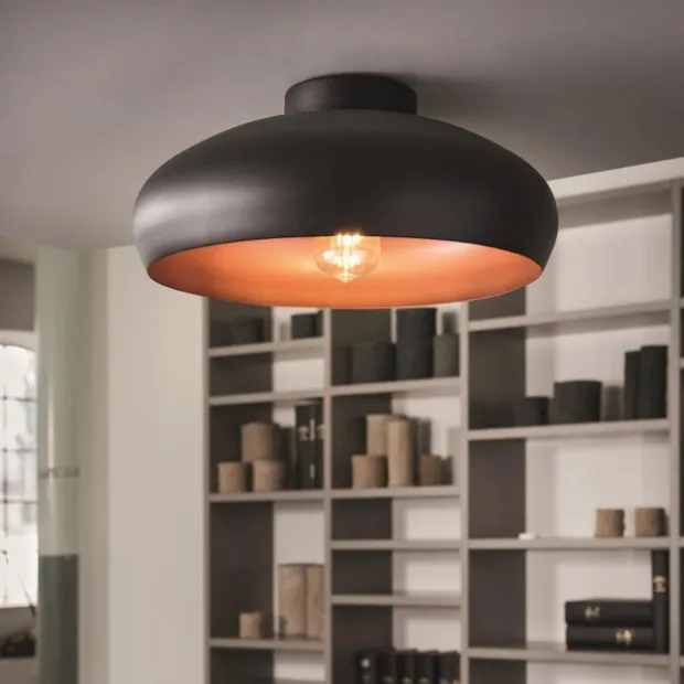 Mogano plafond taklampe 40cm sort