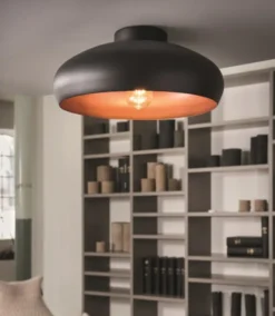 Mogano plafond taklampe 40cm sort