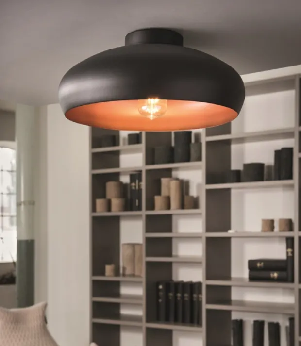 Mogano plafond taklampe 40cm sort