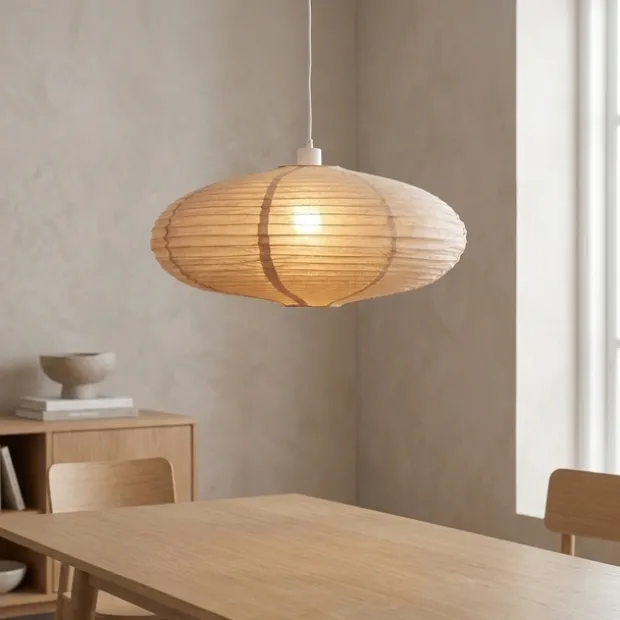 Mona taklampe 60cm beige