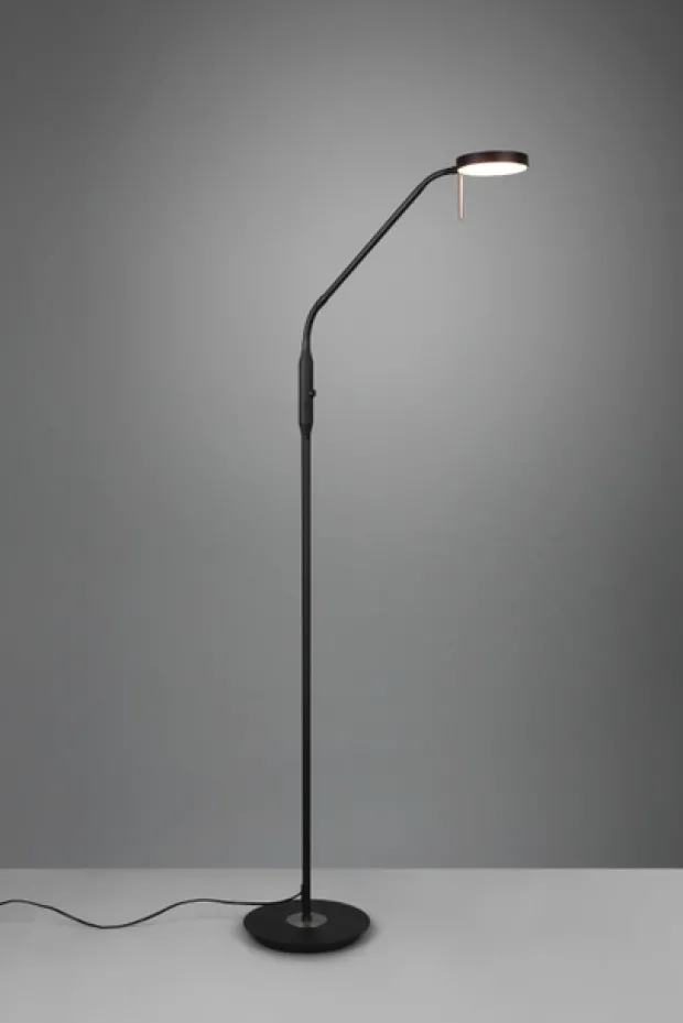 Monza LED leselampe gulv 145cm sort