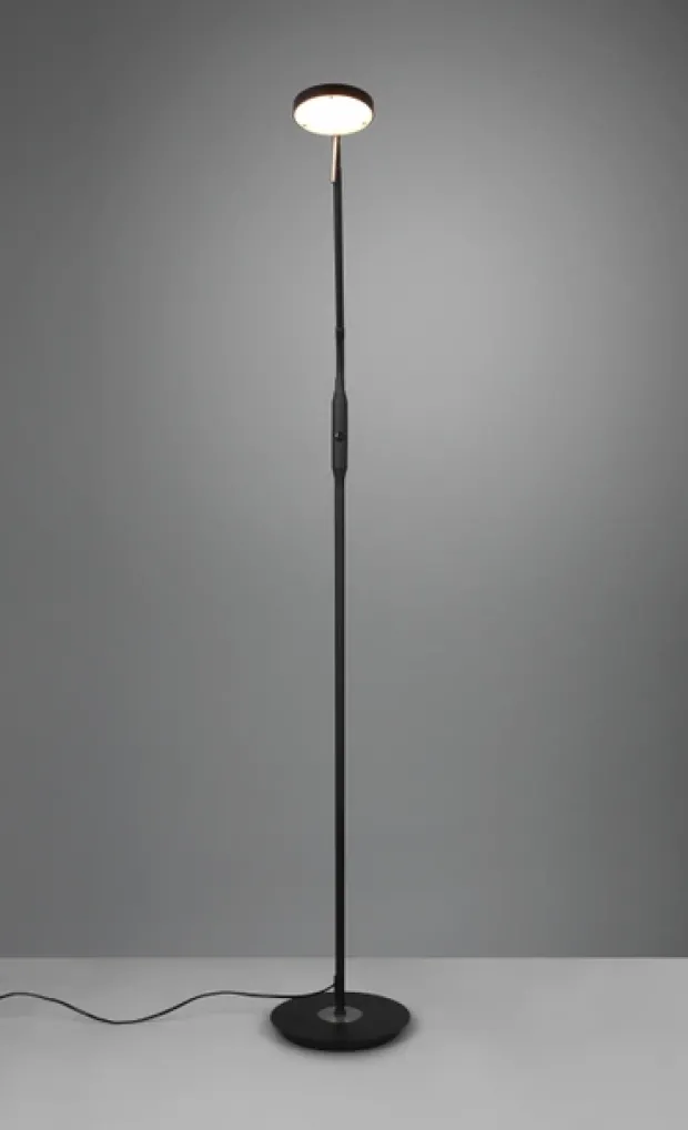 Monza LED leselampe gulv 145cm sort