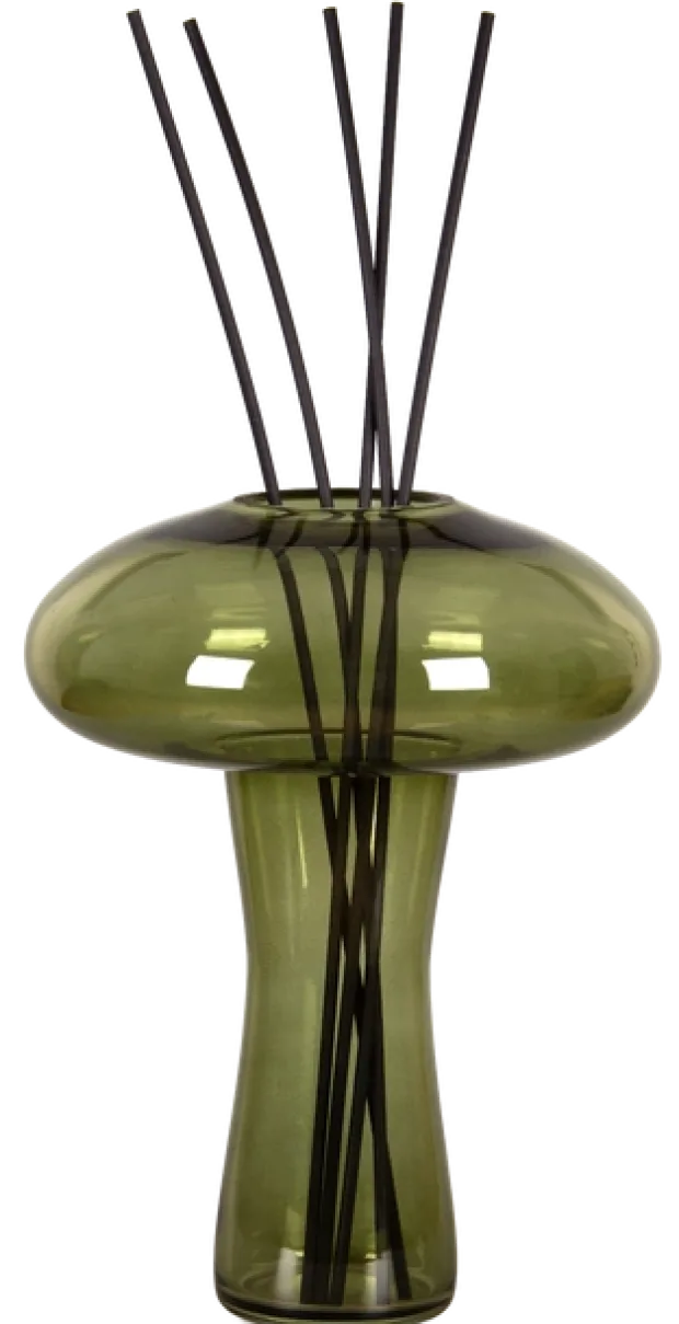 Mushroom vase og duftpinner 31cm grønn