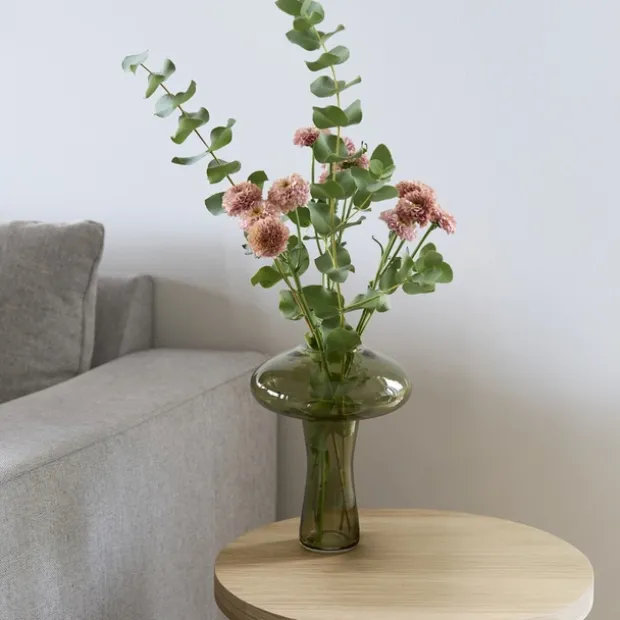 Mushroom vase og duftpinner 22,5cm grønn