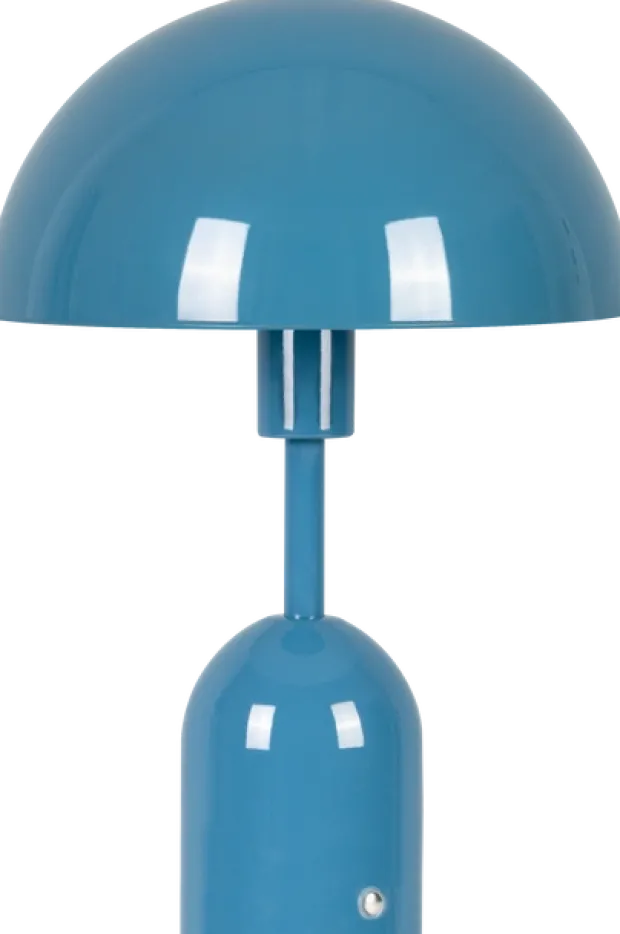 Mycena LED oppladbar bordlampe 30cm blå