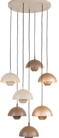 Mycena taklampe rondell 7lys 59cm flerfarget