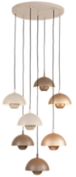 Mycena taklampe rondell 7lys 350cm oppheng flerfarget