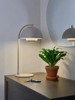 Myla LED oppladbar bordlampe 45cm beige