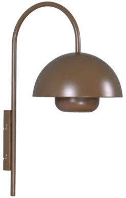 Myla LED oppladbar vegglampe 45cm brun