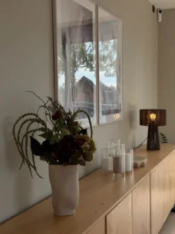 Naya bordlampe 46cm brun