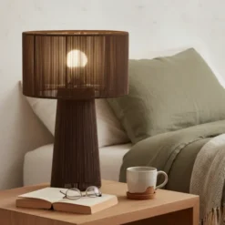Naya bordlampe 46cm brun