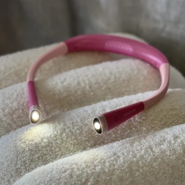 Neck Light LED oppladbar leselampe rosa