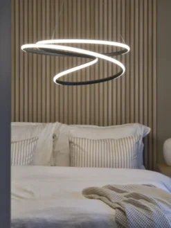 New Orleans LED taklampe 80cm sort