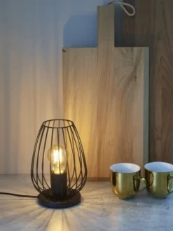 Newtown bordlampe 23cm sort