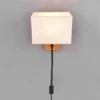 Nilam LED vegglampe m/lesearm 30cm natur