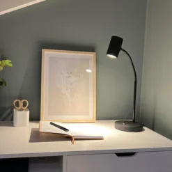 Noor II Flex skrivebordslampe 45cm sort