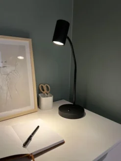 Noor II Flex skrivebordslampe 45cm sort
