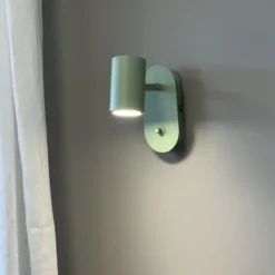 Noor II leselampe vegg 1lys 14cm grønn