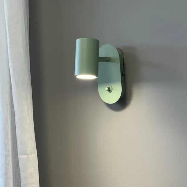 Noor II leselampe vegg 1lys 14cm grønn