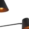Nordic vegglampe 2lys sort