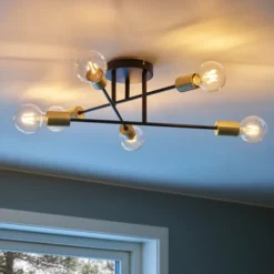 Odelia plafond taklampe 55cm messing