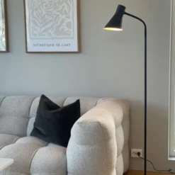 Odense leselampe gulv 152cm sort