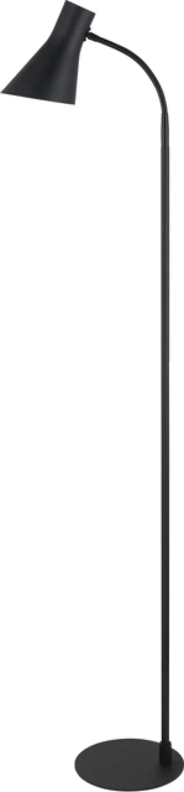 Odense leselampe gulv 152cm sort