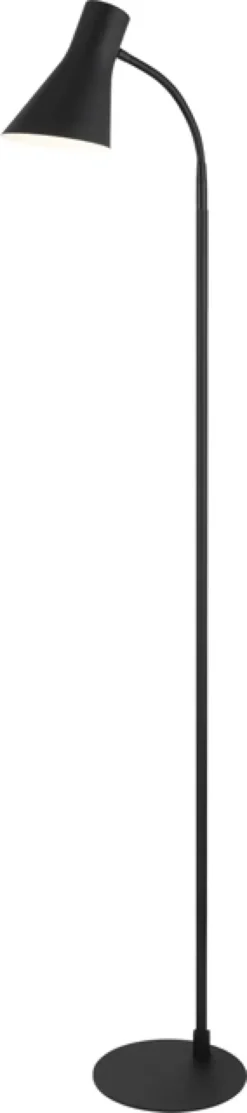 Odense leselampe gulv 152cm sort