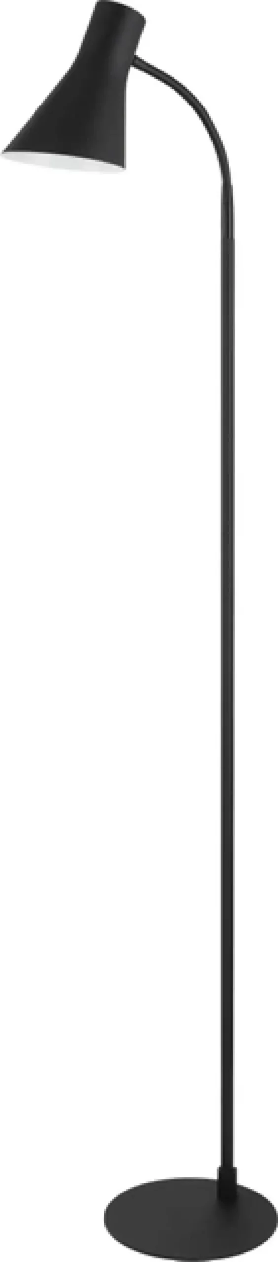 Odense leselampe gulv 152cm sort