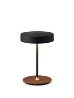 On the move LED oppladbar bordlampe 19cm sort