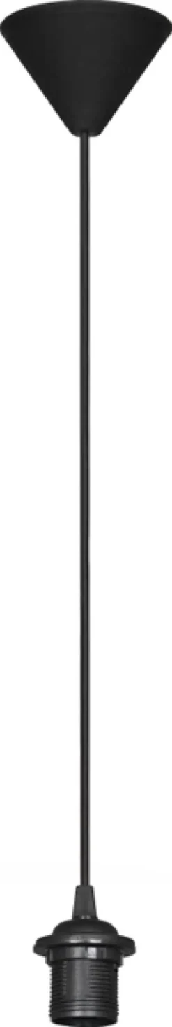Oppheng E27 for skjermer sort