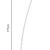 Orbit O-sirkel LED gulvlampe 175cm sort
