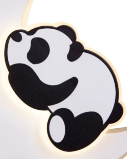 Panda sovende LED vegglampe 25cm hvit